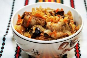 Bigus with meat - simple, tasty and always satisfying